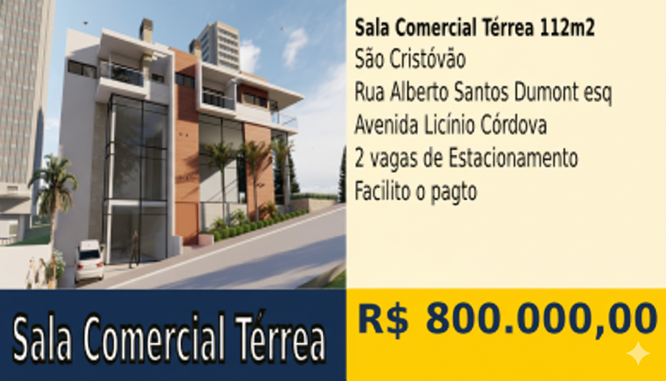Sala Comercial Terrea Sao Cristovao
