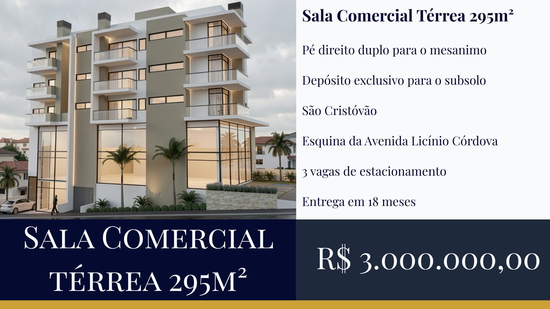Sala Comercial Terrea Sao Cristovao